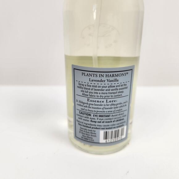 Bath and Body Works Aromatherapy Lavender Vanilla Pillow Mist New 4 fl oz - Picture 3 of 3